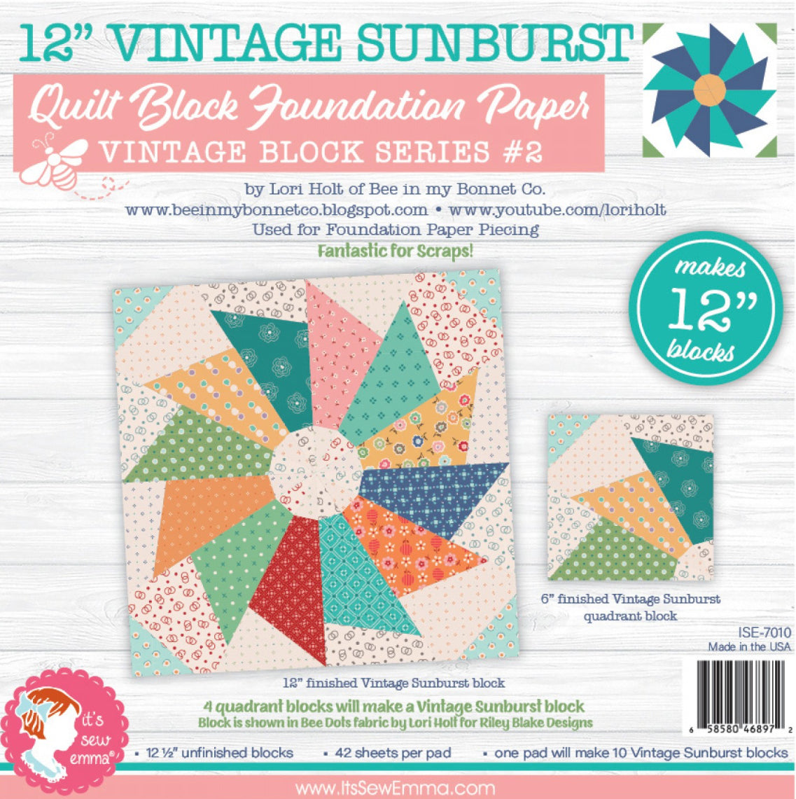 Vintage Sunburst 12”