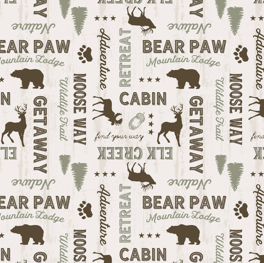 Wildlife Trail Cream Words All Over-0130