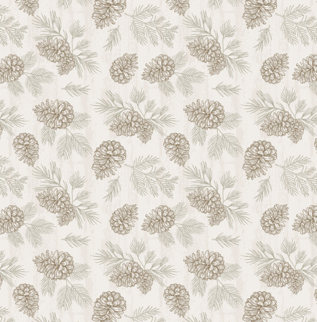 Wildlife Trail Cream Pinecones-0133