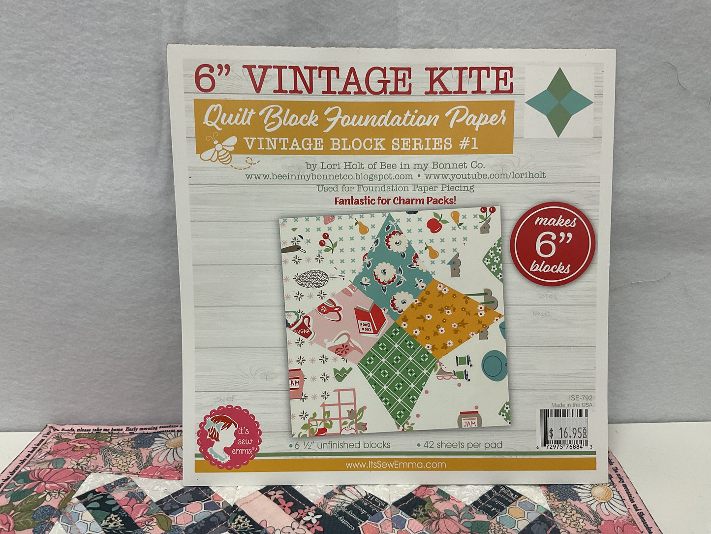 Vintage Kite Foundation Paper by its Sew Emma-6”