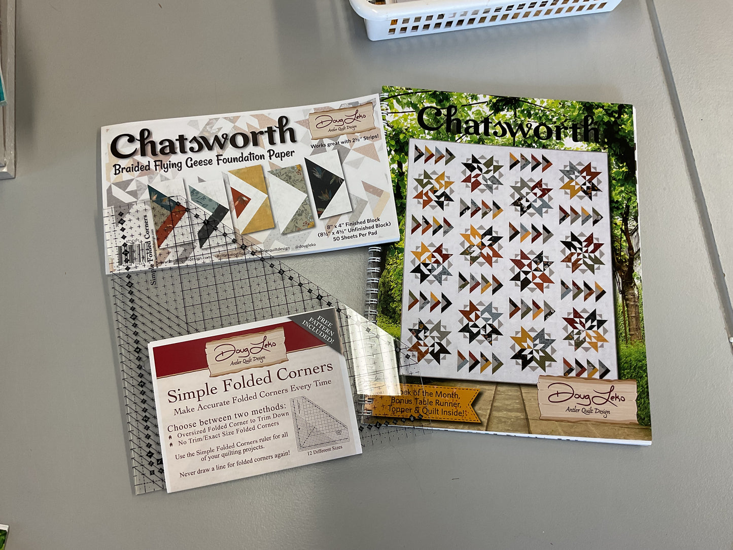 Chatsworth book, ruler and foundation paper