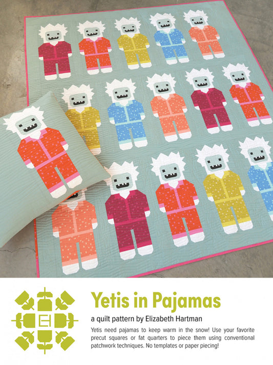 Yetis in Pajamas pattern by Elizabeth Hartman