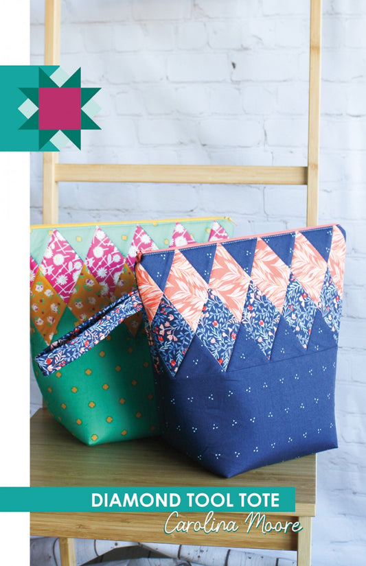 Diamond Tool Tote pattern by Carolina Moore