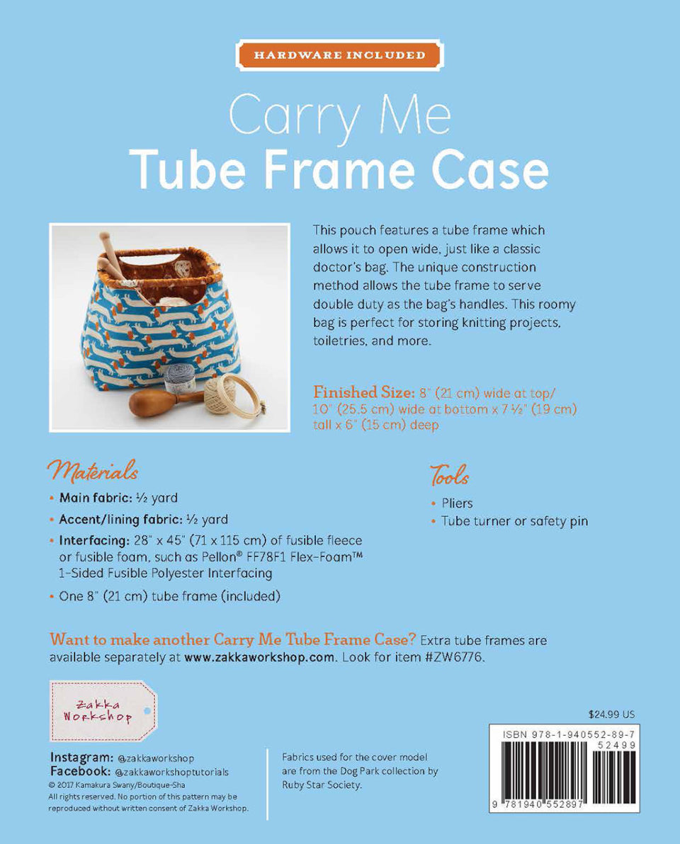 Carry Me Tube Frame Case pattern and frame