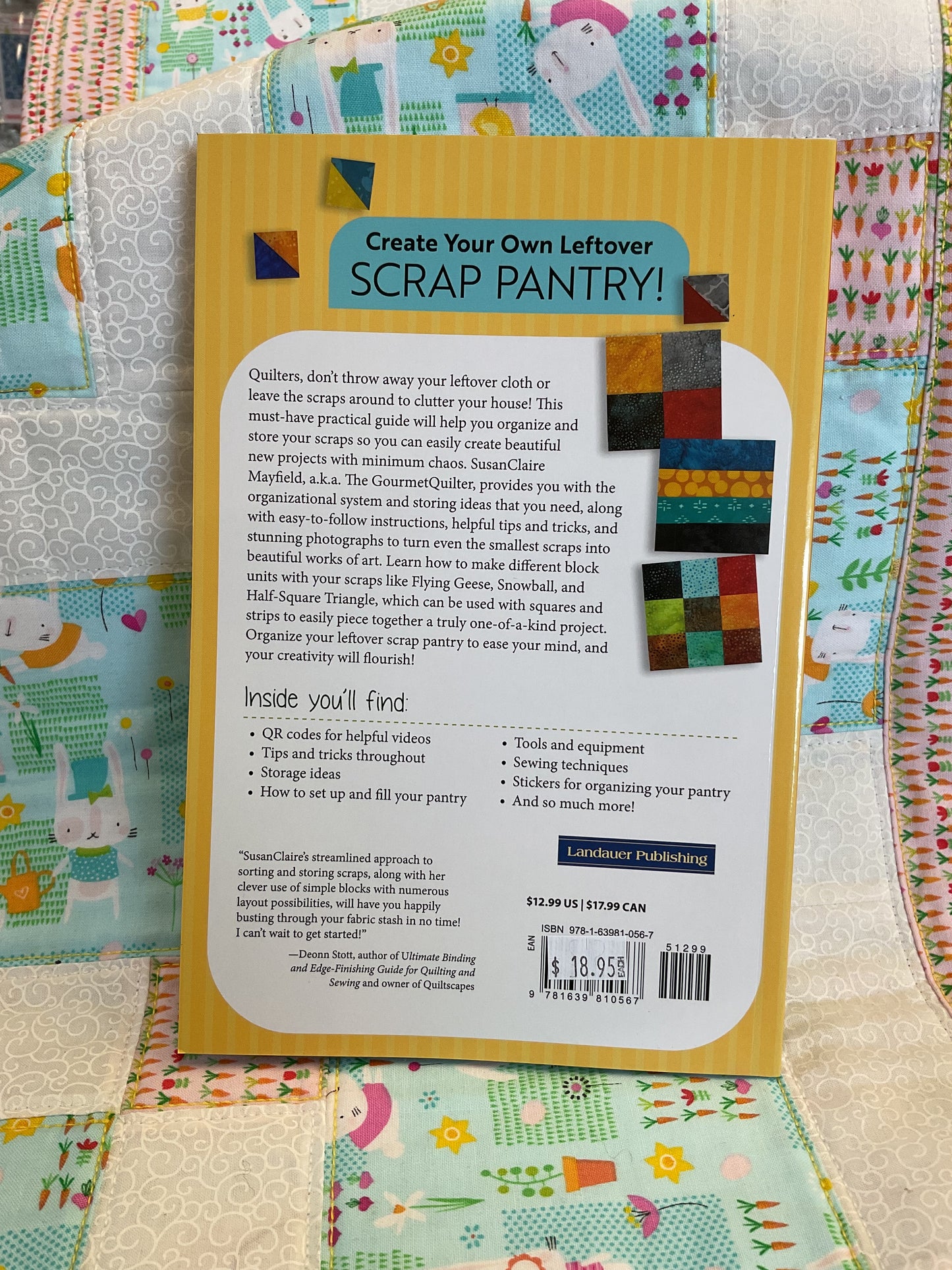 Quilter’s Scrap Pantry book by SusanClaire Mayfield