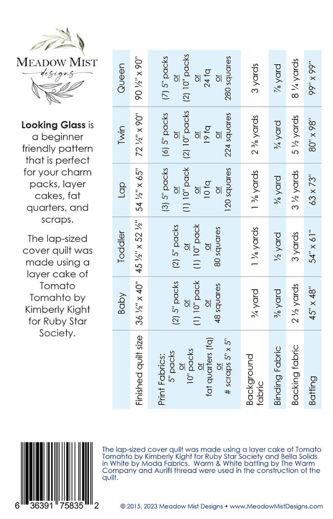 Looking Glass pattern by Meadow Mist