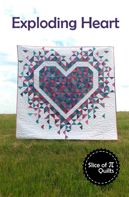 Exploding Heart pattern by Slice of Pi Quilts