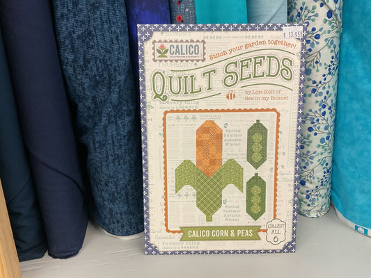 Calico Quilt Seeds Corn and Peas pattern