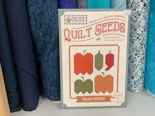 Calico Quilt Seeds Peppers pattern