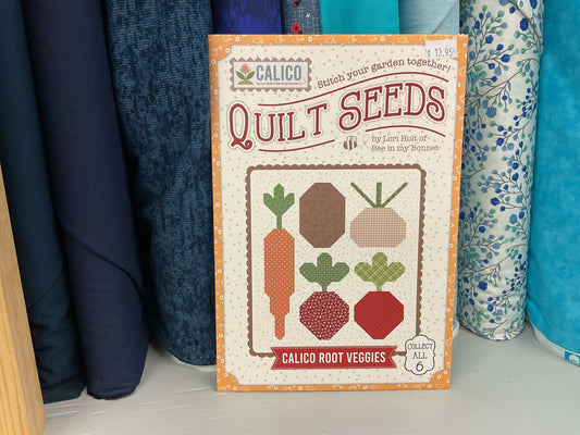 Calico Quilt Seeds Root Veggies pattern