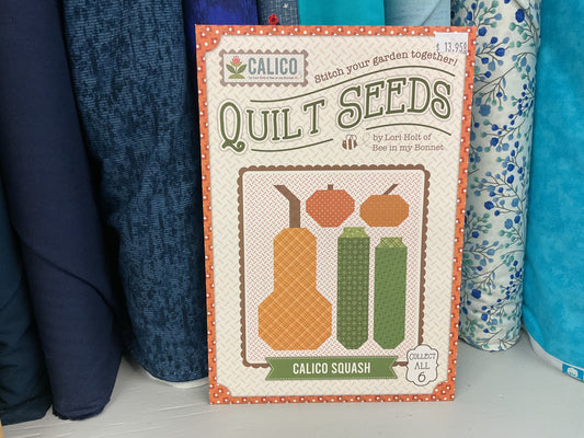 Calico Quilt Seeds Squash pattern