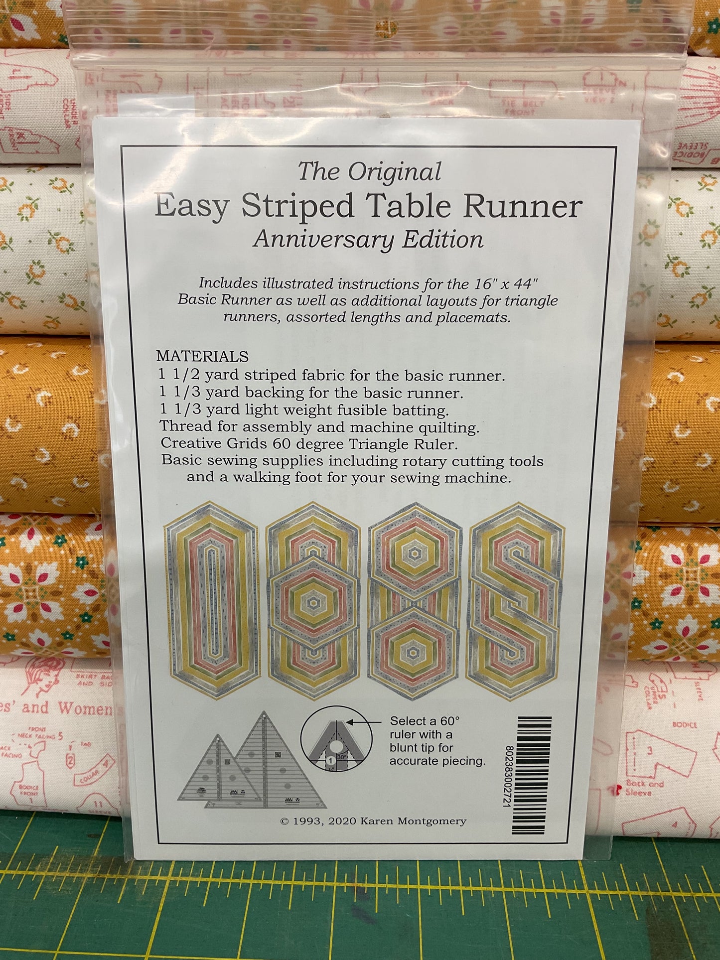 Easy Striped Table Runner by Karen Montgomery