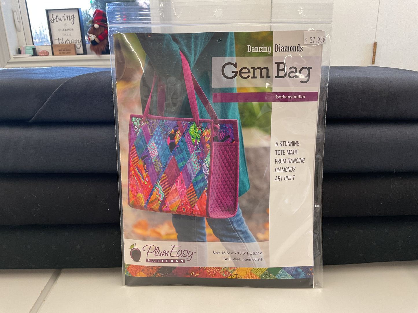 Gem Bag pattern and interfacing