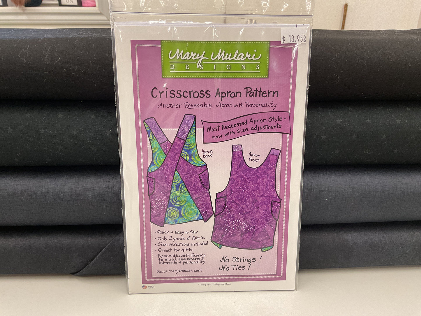 Crisscross Apron Pattern by Mary Mulari