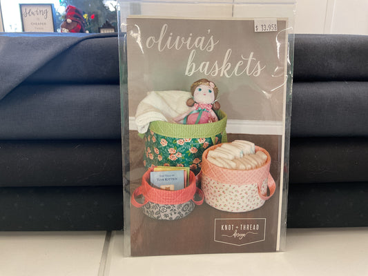 Olivia’s Baskets pattern by Knot & Thread designs